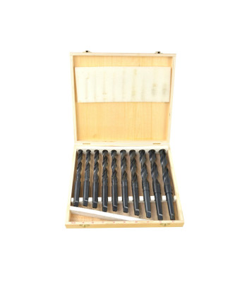 Metalo grąžtų komplektas, 10 vnt., MK2, 14,5–23 mm