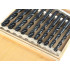 Metalo grąžtų komplektas, 10 vnt., MK2, 14,5–23 mm
