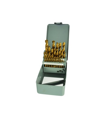 GEKO Profi HSS TiN grąžtų rinkinys metalui metalinėje dėžutėje (20), 28 vnt., 1,5–13 mm