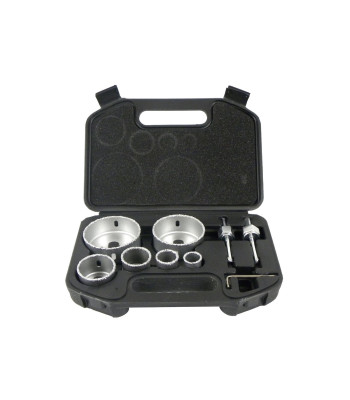 Volframo karbido skylių pjūklų rinkinys, 9 dalių, 22–73 mm (24)