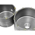 Mūro gręžimo karūnų komplektas, 9 dalių (4), 2 adapteriai – 30, 40, 65, 80 ir 100 mm