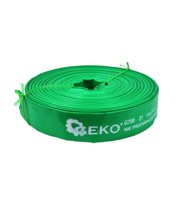 PVC žarna vandeniui ir nuotekoms, žalia, 2" 50m, 2 bar