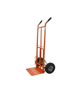 Transportavimo vežimėlis oranžinis su išskleidžiama platforma 250 kg 400 x 300 mm