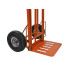 Transportavimo vežimėlis oranžinis su išskleidžiama platforma 250 kg 400 x 300 mm