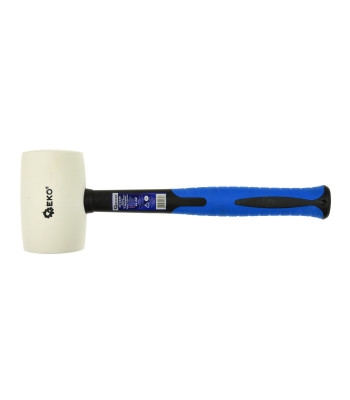 Baltas guminis plaktukas Geko Premium r.fiberglass 24 OZ/850G (6/24)