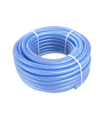 Trijų sluoksnių armuota techninė žarna, mėlyna, 10x2,5 mm, 50 m
