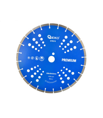 Deimantinis segmentinis pjovimo diskas GEKO PREMIUM, 350x10x32mm
