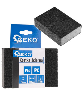 Juodas šlifavimo blokelis 70x100x25mm P60 (1/10/500)