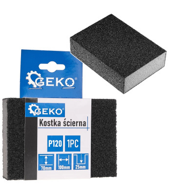Juodas šlifavimo blokelis P120 (10/500), 70x100x25mm