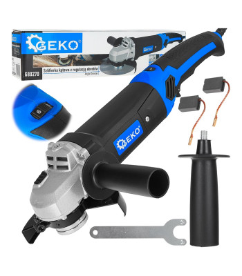 Kampinis šlifuoklis su sūkių reguliavimu GEKO 1200 W, 125 mm