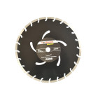 Segmentinis deimantinis pjovimo diskas Heidmann, juodas, 350x25,4x10 mm