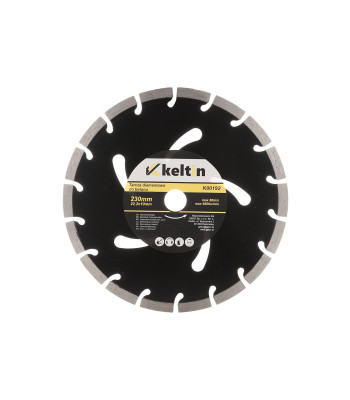 Deimantinis pjovimo diskas betonui, juodas KELTIN (25), 230x22,2x10mm