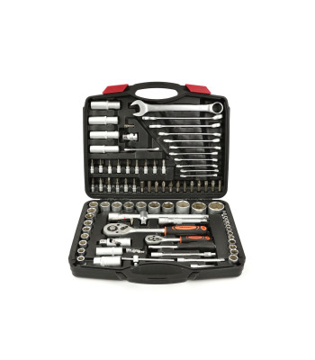 Torx, galvučių ir plokščiųjų-žiedinių raktų rinkinys, 94 el. (4)
