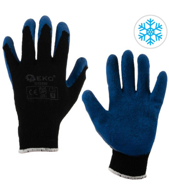 Žieminės apšiltintos darbinės pirštinės BLUE, 8 dydis (12/240)