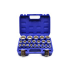 21 dalių 12-kampių galvučių rinkinys, Gear Lock, CRV 50BV30, 8–36 mm (8)