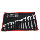 TVARDY plokščiųjų ir žiedinių raktų rinkinys CRV-CS (satino apdaila)(6) – 17 vnt., 8-32mm