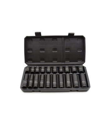 Smūginių galvučių rinkinys, ilgos ir trumpos, 20 vnt. (10), 1/2", 10–19 mm
