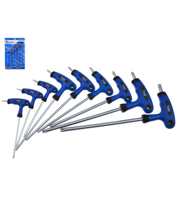 Torx atsuktuvų rinkinys T tipo, 9 vnt. T10–T50