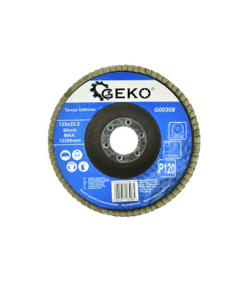 Lamelinis šlifavimo diskas GEKO 125 mm P120 (10/200)