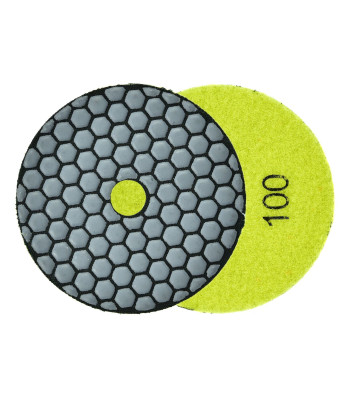 Poliravimo diskas sausam porcelianiniam akmeniui šlifuoti GR100 (5/250), 100mm