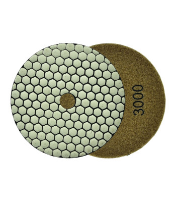 Poliravimo diskas sausajam akmens masės plytelių šlifavimui 125mm GR3000 (5/25/250)
