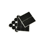 Veltinės baldų apsaugos – juodos, lipnios, 28 vnt., 25 mm, 25x25 mm, 40x40 mm (25/250)