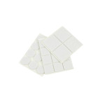 Baldų veltinio padėkliukų rinkinys, baltas, apvalūs ir stačiakampiai – 28 vnt., 25 mm, 25x25 mm, 40x40 mm (25/250)