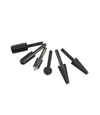 Kotelinių frezų rinkinys metalui ir medienai, 6 vnt., 6 mm