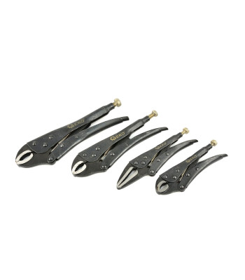 Smūginės fiksuojamosios replės morse, 4 vnt., 125mm–250mm
