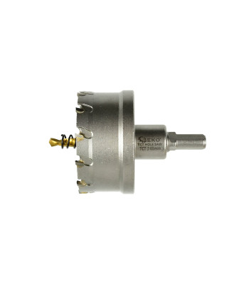 Karbidinė karūna metalui su titaniniu HSS grąžtu, 65mm
