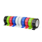 Spalvotos izoliacinės juostos, 10 vnt., 19mm x 0,13mm x 5m