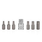 7 dalių atsuktuvų antgalių rinkinys, TORX T25–T55 (10/100)