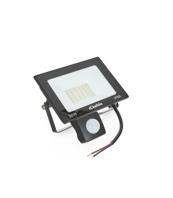 LED prožektorius su judesio jutikliu, neutrali balta šviesa 4500K, 14 x 10 cm, 30W