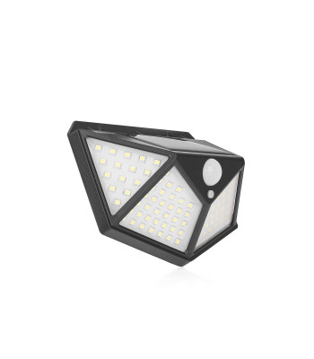 Saulės lempa su prieblandos ir judesio jutikliu, prožektorius, 50W, 100 LED