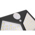 Saulės lempa su prieblandos ir judesio jutikliu, prožektorius, 50W, 100 LED