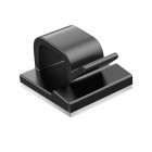 Kabelių tvarkyklės spaustukai – 10 vnt., juodi, 14x14mm