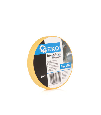Dažymo maskavimo juosta geltona 19mm x 50m
