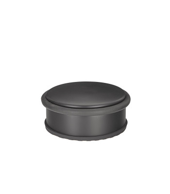 Laisvai pastatomas durų atmušas, juodas matinis, 103 mm x 45 mm