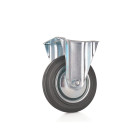 Fiksuotas plieninis ratukas, 160 mm, 130 kg