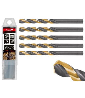 Juodai auksinis grąžtas metalui (5/50/500) HSS 8.00mm