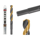 Juodai auksinis HSS metalo grąžtas su TiN danga, redukuotu kotu, 15.00mm