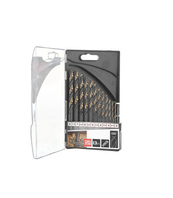 Metalo grąžtų rinkinys HSS, 13 vnt. 2.0-8.0mm (15/60)