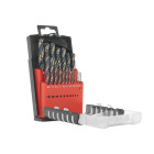 Metalo grąžtų rinkinys 19 vnt., HSS, 1.0–10.0mm (10/20)