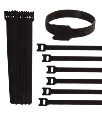 Kabelių velcro dirželiai – kabelių organizatorius, 10 vnt. – 210 mm x 12 mm