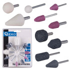 Šlifavimo akmenėlių rinkinys geko 10 vnt. 3mm/6mm (20/80)