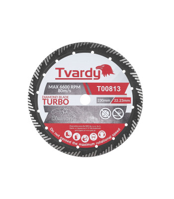 Deimantinis turbo pjovimo diskas Tvardy PROFI 230x15x22.23mm