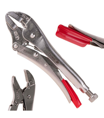 Morse tipo fiksuojamosios replės – tiesūs nasrai, CrV, 6/48, 250 mm