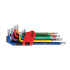 Spalvotų Torx raktų rinkinys, 9 vnt., CrV (6/48), T10–T50