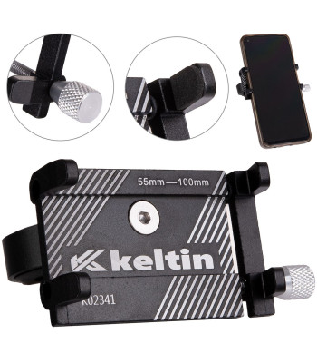 Aliumininis dviračio telefono laikiklis Keltin G-81