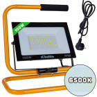 LED SMD prožektorius su statybiniu stovu ir laidu, šaltai balta 6500K, 100W
